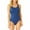 C, variant on Rigardu Hot Sale!! Women High Cut One Piece Swimsuit Low Back Scoop Neck Retro Bathing Suit Women's Top Yoga Fitness Casual Tight Round Neck Sports Gym Women's Vest Swimsuit B 3Xl
