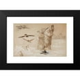 thumbnail image 2 of Jacek Malczewski 24x17 Black Modern Framed Museum Art Print Titled - Anhelli and Ellenai En Route - Sketch Inspired by the Poem 'Anhelli' by Juliusz Słowacki (1877), 2 of 5