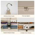 thumbnail image 5 of Surblue Carry-On Closet Hanging Closet Storage Bag - Durable, Foldable Travel Organizer with Waterproof Oxford Fabric and Double-Sided Zipper, Perfect for Suitcase Use, X-Large, Beige, 5 of 7