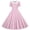 Pink-01, variant on Mitankcoo Girls Plaid Dresses Double Button Short Sleeve A-Line Dress for Daily Casual Summer 5-14Y
