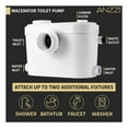 thumbnail image 5 of NESSO 0.8-HP 115-Volt 33 GPM Macerator Effluent Pump in White with High Flow Capacity and Fast Super Quiet Operation, 5 of 8