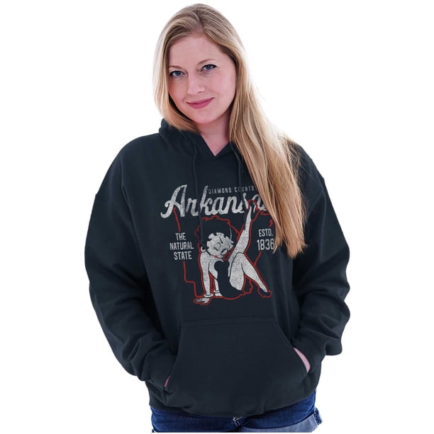 Brisco Brands Arkansas State Pride Zip Hoodie - Razorback Flag T-Shirt Style