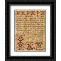 ABC's of Life 2x Matted 15x18 Black Ornate Framed Art Print by Debbie DeWitt