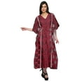thumbnail image 3 of Moomaya Womens Long Beach Kaftan Beachwear Bikini Coverup Dress Kaftan Plus Size, 3 of 6