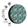 thumbnail image 5 of Rv Spare Tire Cover 17 inch - Abstract Cute Horse Flower Green Tire Covers for Trailers, Adjustable Camper Spare Tire Cover, 5 of 7
