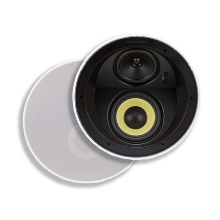 - Monoprice In Ceiling 3 Way Fiber Speakers - 6.5 Inches (pair) With Concentric Mid/Highs, Aramid Fiber Cone Driver & Titanium Silk Dome Tweeters - Caliber Series