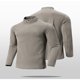 thumbnail image 1 of Blusas y camisas de manga larga con cuello redondo para hombre, color liso, con cremallera, forro polar, cuello alto, blusa de manga larga para hombre, blusa de poliéster, 1 of 3