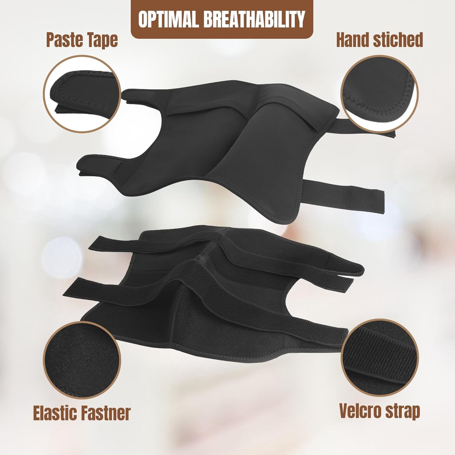 Hudson Comfort Horse Ice Boots – Cooling Horse Ice Pack Wrap for Knee, Hock, Ankle, Hooves Injury – Hot and Cold Therapy Horse Leg Wraps – Full Coverage Cold Packs - Includes 1 Wrap + 2 Gel Packs