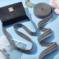thumbnail image 5 of 10 Yard/ 9.1m Craft Striped Ribbon 1.5inch Polyester Ribbon Straps Black White Striped Webbing Twill Tape Ribbon Jacquard Ribbon for Sewing Garment Backpacks Handbag Hats Home Decor Black, 5 of 6