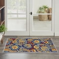 thumbnail image 4 of Nourison Aloha 2' x 3' Navy Multicolor Outdoor Rug, 4 of 9