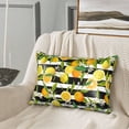 thumbnail image 3 of Bingfone Orange and Lemon Print Satin Pillowcase for Hair - Standard Size with Zipper Silky & Soft Pillow Covers,20x30 inches, 3 of 8