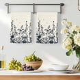 thumbnail image 3 of Navy Botanical Kitchen Towels Set of 1, Blue Dragonfly Flower Leaf Retro Style Absorbent Dish Towels for Kitchen, Microfiber Hand Towel, Quick Drying Tea Towel for Cleaning Decorative Dishcloths, 3 of 7