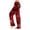 Red, variant on St Patricks Day Pajama Pants for Women, Funny Shamrock Printed Drawstring Soft Bottoms, Clover Green Lounge Pants