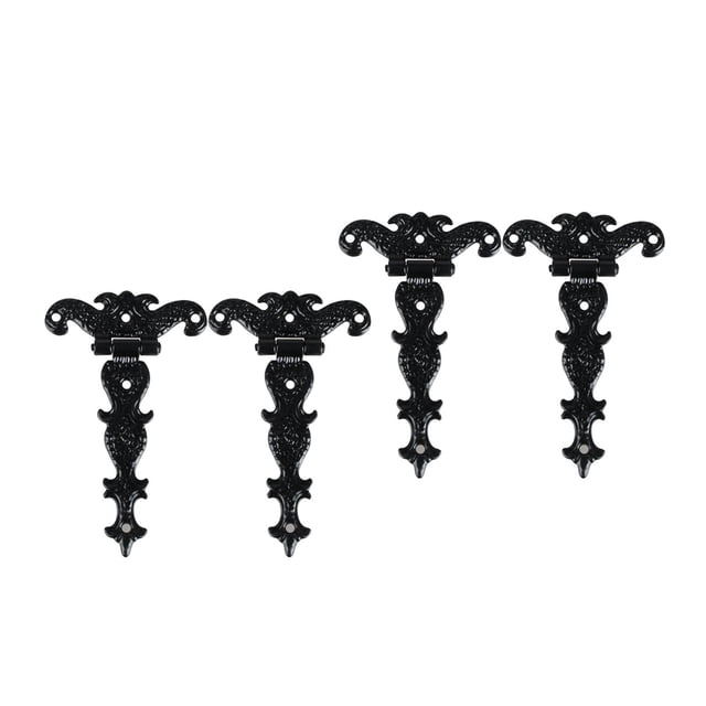 Door Hinges,Cabinet Door Hinges Vintage Style Garage,Jewelry Wooden Fittings Accessories,House Garage Faux Hinges Hardware Retro Cabinet,90 Degree Folding Support Hinge 270 Baoblaze Bisagras de puerta