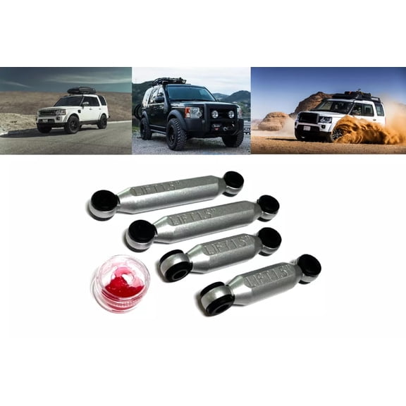 LRNJ MOTORWORKS HEAVY-DUTY AIR SUSPENSION 1.5 INCHES LIFT LINKS KIT COMPATIBLE WITH LAND ROVER DISCOVERY 3 LR3 & COMPATIBLE WITH DISCOVERY 4 LR4 WITH AIR RIDE SUSPENSION, PART # LRNJ MOTORWORKS#7