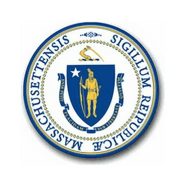 3.8 Inch Massachusetts State Seal Decal