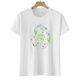 thumbnail image 2 of Tops con estampado de Pascua de manga corta con cuello redondo para mujer Fridja  bn4620, 2 of 6