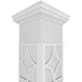thumbnail image 4 of Ekena Millwork 12"W x 9'H Craftsman Classic Square Non-Tapered Magnolia Fretwork Column w/ Tuscan Capital & Tuscan Base, 4 of 8