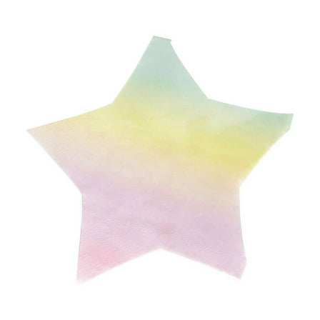 Rainbow Colored Star Napkins