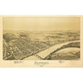 thumbnail image 3 of Fowler 14x10 Black Modern Framed Museum Art Print Titled - Newport Pennsylvania - Fowler 1895, 3 of 5