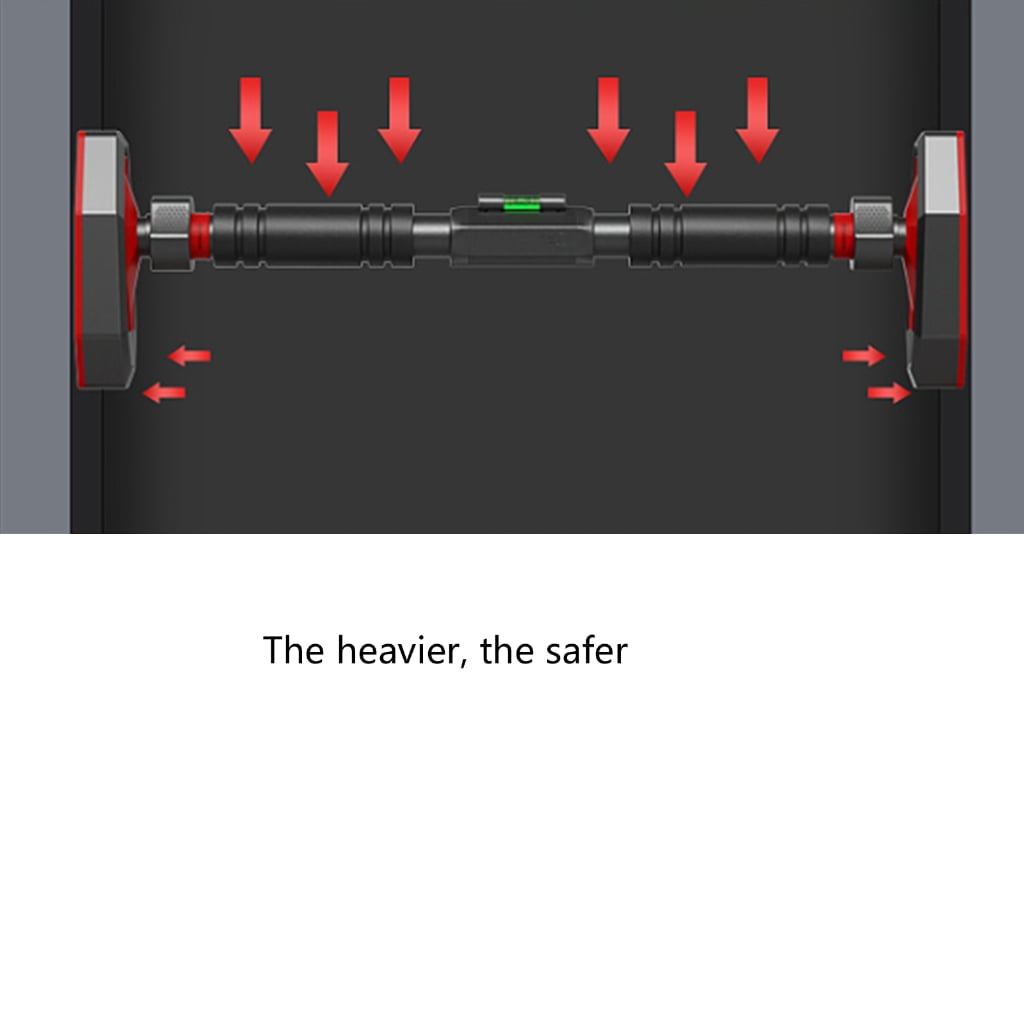 Jesscasday Pull Up Bar Adjustable Width Locking Mechanism Chin up Bar without Screws, Strength Training Pull up Bar for Doorway