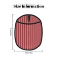 thumbnail image 3 of Pofeuu Stripes Red White Print Silicone Pot Mat Mitten With Hanging Loop Heat Resistant Oven Mitts Non-Slip Bbq Baking Smoking Potholders, 3 of 7