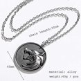 thumbnail image 3 of Collar con colgante de cadena para mujer - Collar con colgante para hombre, tótems de cabeza de lobo de brujo masculino, etiqueta exagerada, accesorios de moda, estética Y-2k - Joyería para niña, 3 of 4