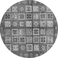 thumbnail image 1 of Ahgly Company Indoor Round Abstract Gray Modern Area Rugs, 5' Round, 1 of 4