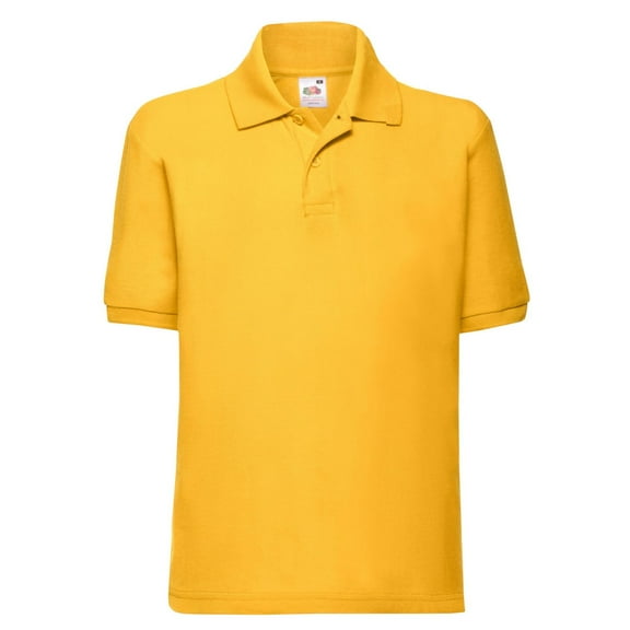 Fruit of the Loom Boys/Girls 65/35 Plain Pique Polo Shirt