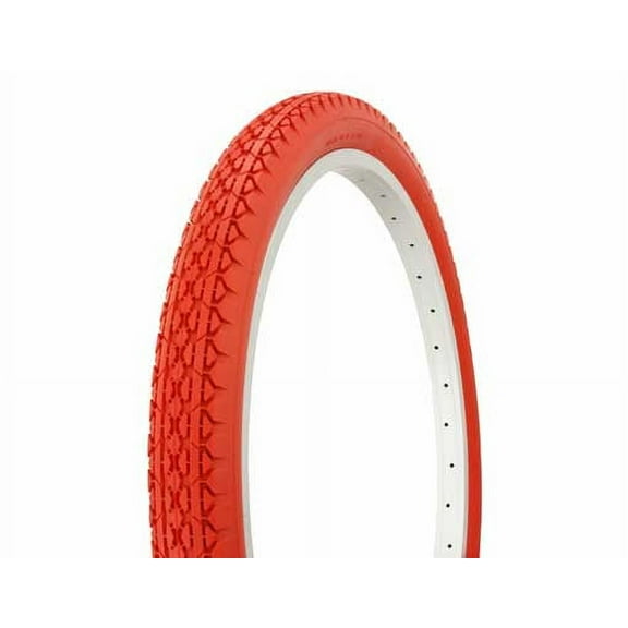Tire Duro 24" x 2.125" Red/Red Side Wall HF-133, beach cruiser bike tire, cruiser bike tire, chopper bike tire