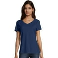 thumbnail image 1 of Hanes T-Shirt Col en V Nano-T pour Femmes - S04V, 1 of 1