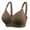 Coffee, variant on Siilsaa Sports Bras for Women Women's Plus Size Cotton Unlined Underwire Bra-Pinch-Free Straps - Side and Back Smoothing Purple,42