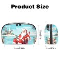 thumbnail image 5 of Santa Claus Digital Pouch Oxford Cloth Waterproof Storage Bag Collapsible Cable Organizer Wire Cord Holder 5.9x9.44x3.14 in, 5 of 6