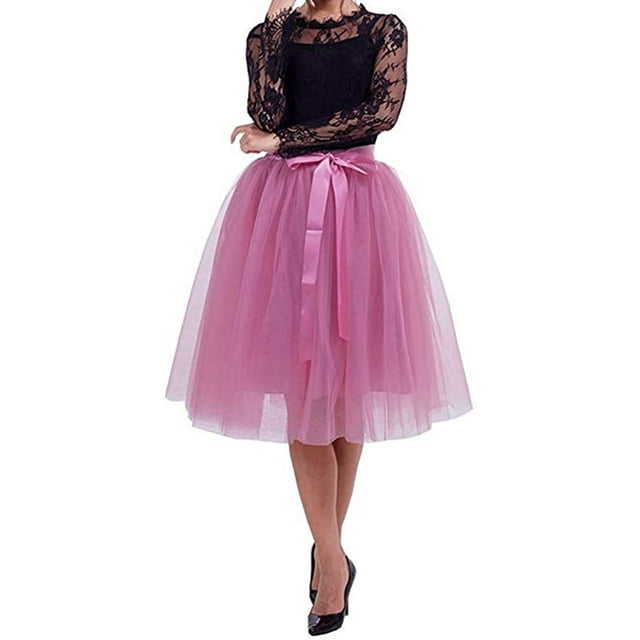 Jupe Tutu en Tulle de Ballet Princesse pour Femmes et Filles, Robe Mini de Soirée de Mariage, Bal, Rockabilly