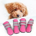 thumbnail image 3 of Walbest 4Pcs Reflective Dog Shoes for Small Medium Dogs, Slip Resistant Small Dog Booties Puppy Boots with Adjustable Fastener Strap Pet Sneakers Protect Dog Paws Easy to Wear Daily Use, 3 of 7