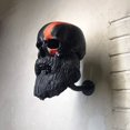 thumbnail image 1 of Soporte para casco calavera motocicleta calavera soporte para casco decoración de pared barbudo, 1 of 3