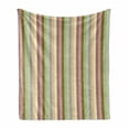 thumbnail image 1 of Stripes Soft Flannel Fleece Blanket, Colorful Pattern with Pastel Colored Bands Vertically Aligned Abstract Illustration, Cozy Plush for Indoor and Outdoor Use, 60" x 80", Multicolor, by Ambesonne, 1 of 6