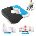thumbnail image 3 of Gel Wheelchair Cushions for BedSores Prevention,Bed Sore Pad Cushion for Butt - Pain Relief for Long Sitting & Relieve Sciatica, Back, Tailbone, Pressure Sore and Ulcer Pain for Pregnant and Elderly, 3 of 9