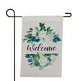 thumbnail image 2 of Northlight Mixed Florals "Welcome" Spring Outdoor Garden Flag 18" x 12.5", 2 of 5