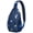 Dog Paw Print, variant on Roaring Dinosaur Print Crossbody Sling Bag, Funny Cartoon Dino Pattern Lightweight Backpack for Outdoor Hiking Travel Birthday Gift