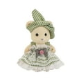 thumbnail image 7 of 3.5 Inch Flocked Animal Toys | Kids' Play Animal Figures | Pretend Play Mini Figurine with Fabric Overalls | Nursery and Desk Decor Collector Toys Gift for Student, 7 of 7