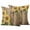 Brown, variant on 2 Pack Outdoor Waterproof Throw Pillow Covers,Watercolor Sunflower Bee Dragonfly Decorative Square Patio Pillowcases for Chair Couch Sofa 18x18in