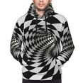 thumbnail image 4 of Bingfone 3d Vortex Illusion Men'S Drawstring Hoodie Long Sleeve Pocket Sweatshirts-X-Large, 4 of 9