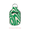 Green/White, variant on abbyrose Twisted Zebra Hand Sanitizer Holder