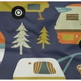 thumbnail image 5 of oneOone Cotton Poplin Twill Denim Blue Fabric Camping Hike Point Dress Material Fabric Print Fabric By The Yard 56 Inch Wide, 5 of 6