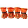 thumbnail image 4 of Dog Shoes Breathable Mesh Boots,Summer Breathable Dog Boots Nonslip Sole Paw Protector for Small Medium Dogs,Christmas Gifts for Pets(Orange,M), 4 of 6