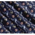 thumbnail image 3 of Soimoi Blue Cotton Voile Fabric Moon & Planet Galaxy Printed Craft Fabric by The Yard 58 Inch Wide, 3 of 7