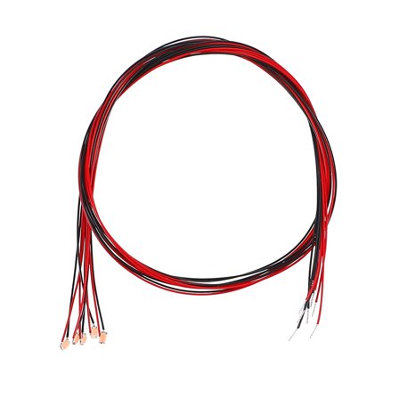 Uxcell 0603 DC 2.8-3V Surface Mounted Devices Prewired Micro LED Light Emitting Diode Warm White 5 Pack