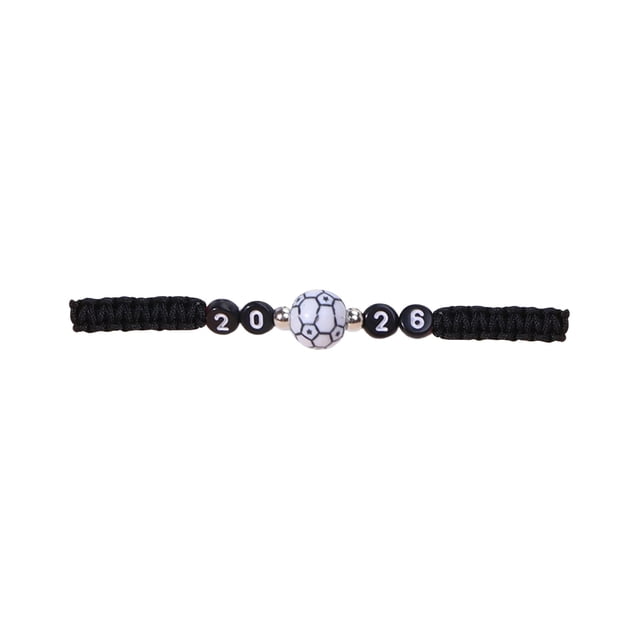 Deeceymbur Adjustable Soccer Bracelet Commemorative Hand Rope Football Sports Jewelry for Men Women Unisex Gift Memory Fan Woven Accessory