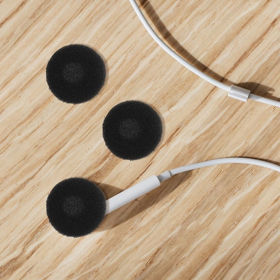 BESTYASH 30pcs Earbud Pad Cushions Replacement Foam Pads for Headphones Black